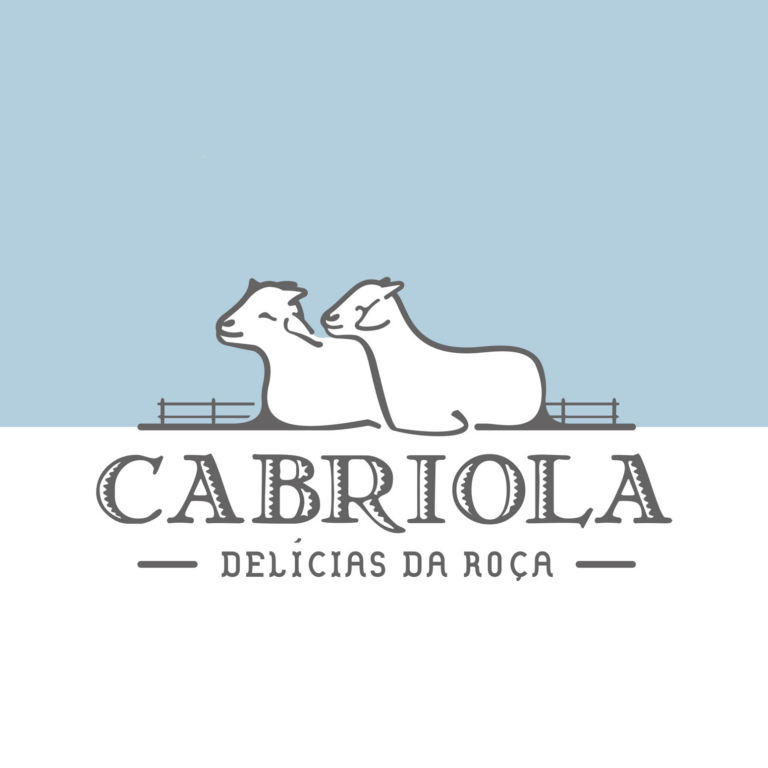 Logotipo da Cabriola Delícias da Roça com duas cabras